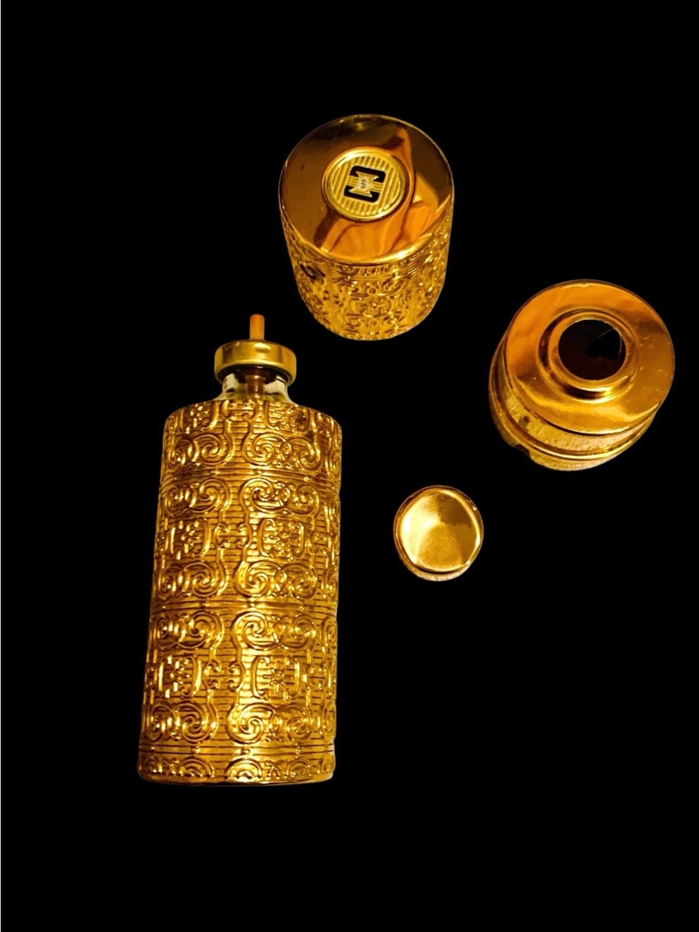 Vintage Caron Nuit de Noel Gold Full Size Perfume 2 OZ Bottle - - Picture 7 of 7